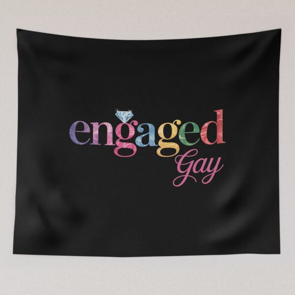 Item preview, Engayged LGBT Pride Engaged Gay Lesbian Wedding LGBT designed and sold by SapfireStuArt.