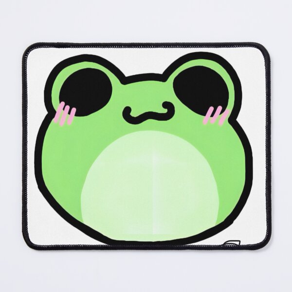 Item preview, Cute Blushing Frog Character Art designed and sold by JustBee-CauseStudio.