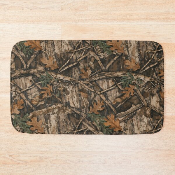 Item preview, Realistic Forest Camo - Woodland Tree Bark and Oak Leaf Pattern designed and sold by myforestfog.