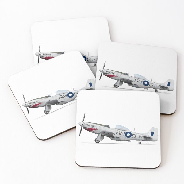 Item preview, NORTH AMERICAN AVIATION P-51 MUSTANG A68-170 VH-SVU designed and sold by Grubby Fingers Aircraft Illustration.
