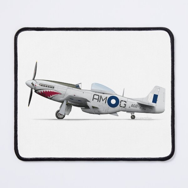 Item preview, NORTH AMERICAN AVIATION P-51 MUSTANG A68-170 VH-SVU designed and sold by Grubby Fingers Aircraft Illustration.