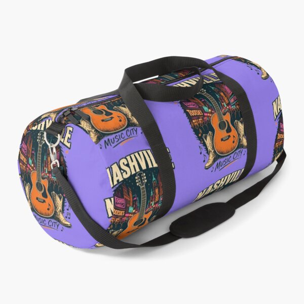 Item preview, Nashville Music City Vintage Guitar Art | Country Music Neon Broadway Tennessee Western Boots Design designed and sold by zohocreations.