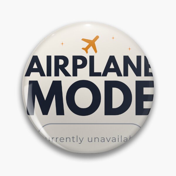 Item preview, Airplane Mode Minimal Typography Design designed and sold by Uvclick.