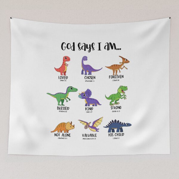 Item preview, God Says I am... - Christian Faith Tee, Inspirational Bible Affirmation designed and sold by Gohrin.co.