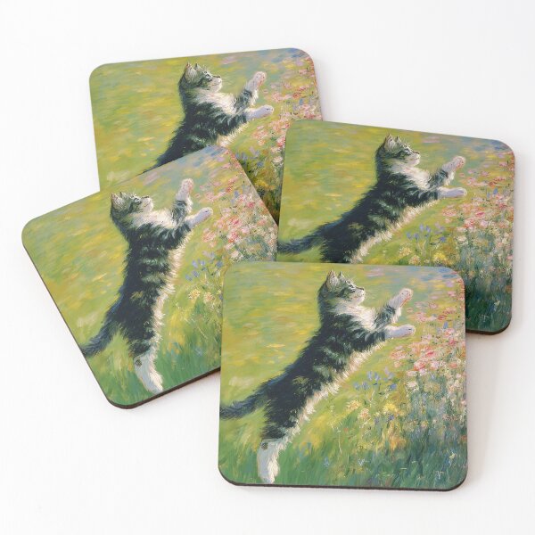 Item preview, Cat Leaping Towards Butterfly designed and sold by lautir.