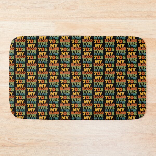 Item preview, My Blood Type Is The 70s Retro Vintage Design designed and sold by TeeTimeTreasure.