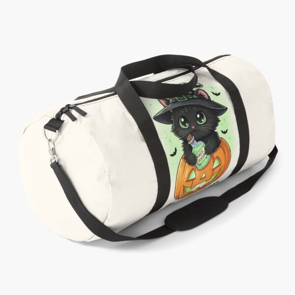Item preview, Meowloween black cat with magic potion designed and sold by SweetLilith.
