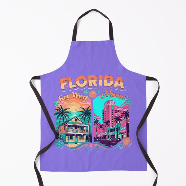 Item preview, Florida Key West Miami Retro Travel Poster | Vintage Tropical Beach Vacation Art Deco Coastal Design designed and sold by zohocreations.