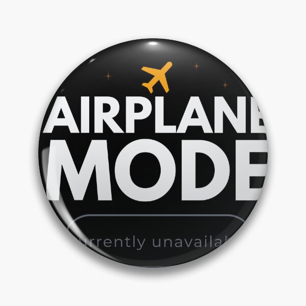 Item preview, Airplane Mode Dark Aesthetic Typography designed and sold by Uvclick.