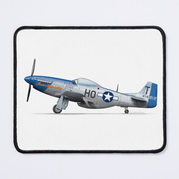 Item preview, NORTH AMERICAN AVIATION P-51 MUSTANG A68-175 2010 N51DT SLENDER TENDER AND TALL designed and sold by Grubby Fingers Aircraft Illustration.
