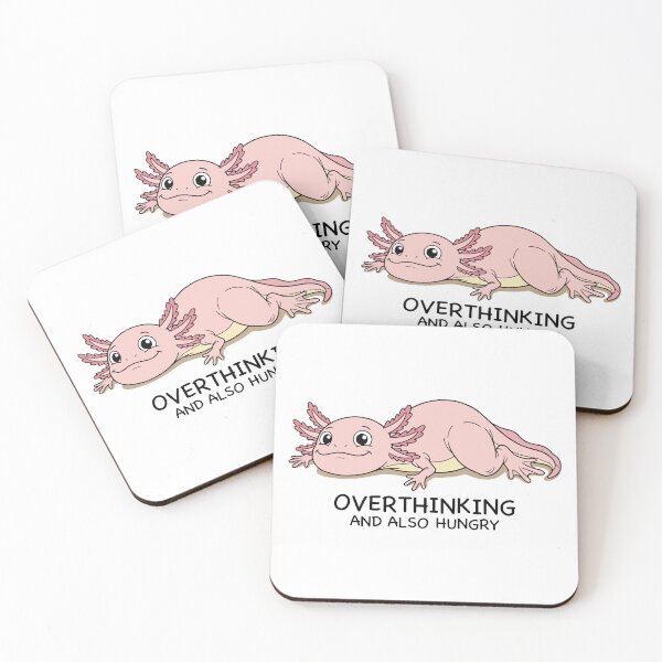 Item preview, Axolotl overthinking and also hungry designed and sold by abstractsmile.