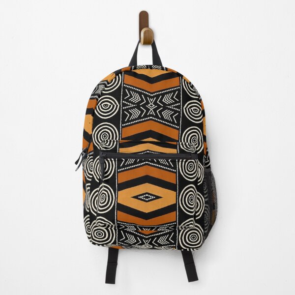 Item preview, African Mudcloth Pattern - Tribal Geometric Terracotta and Black Art designed and sold by myforestfog.