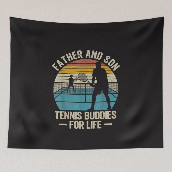 Item preview, Father and Son Tennis Buddies for Life Retro Tennis Family Design   designed and sold by kiralynstration.
