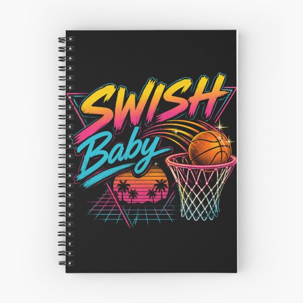 Item preview, Retro Swish Baby Nothing But Net Basketball designed and sold by curiouschimp.