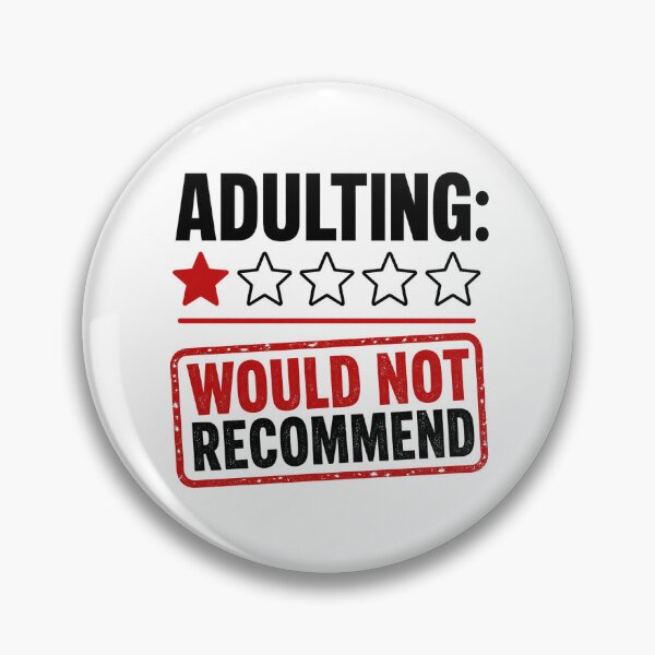Item preview, Adulting Would Not Recommend - Funny 1 Star Review Tee designed and sold by lexiangelus93.