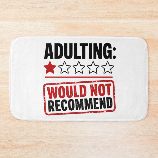Item preview, Adulting Would Not Recommend - Funny 1 Star Review Tee designed and sold by lexiangelus93.