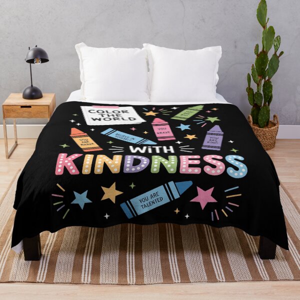 Item preview, Color The World with Kindness Crayon Positivity Teacher designed and sold by SapfireStuArt.