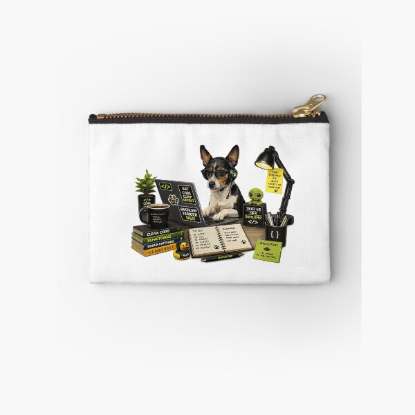 Item preview, Brazilian Terrier Coding Dog – Realistic Programmer Puppy designed and sold by YamiSociety.