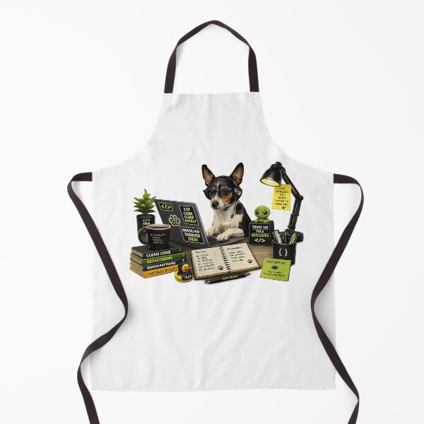 Item preview, Brazilian Terrier Coding Dog – Realistic Programmer Puppy designed and sold by YamiSociety.