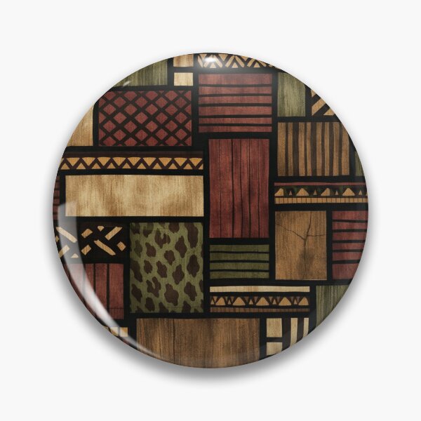 Item preview, African Safari Patchwork - Tribal Geometric and Animal Print Pattern designed and sold by myforestfog.