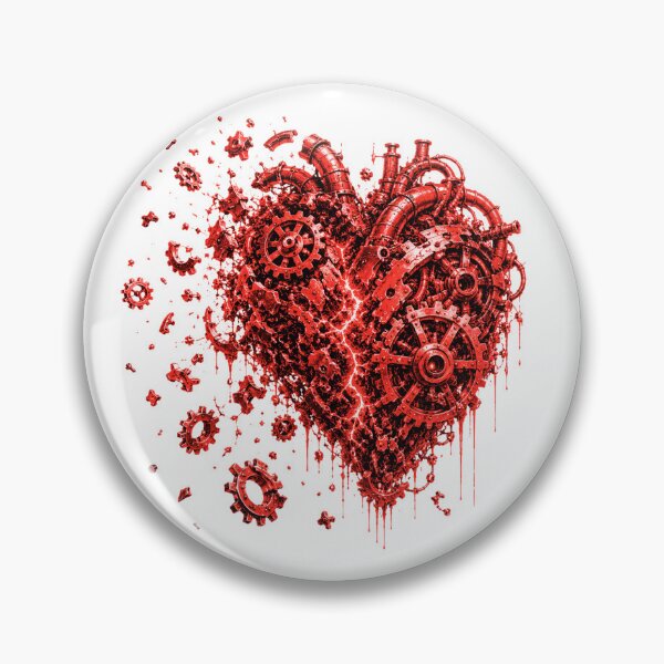 Item preview, SHATTERED GEARHEART – Cyberpunk Mechanical Heart Design designed and sold by unglaublichGut.