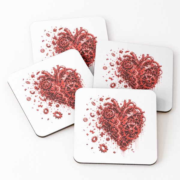Item preview, SHATTERED GEARHEART – Cyberpunk Mechanical Heart Design designed and sold by unglaublichGut.