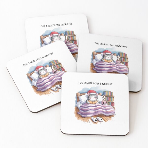 Item preview, Comfy Cozy Cat Reading designed and sold by SapfireStuArt.