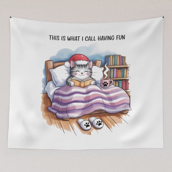 Item preview, Comfy Cozy Cat Reading designed and sold by SapfireStuArt.