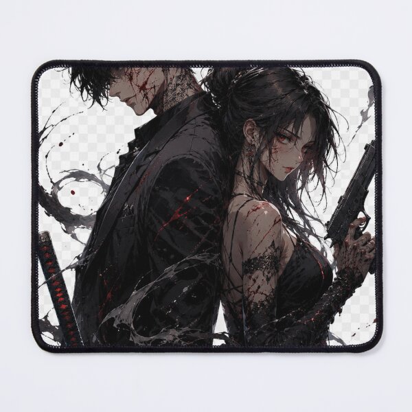 Item preview, Dark Assassin Duo | Dangerous Anime Couple Artwork designed and sold by Sticleg.
