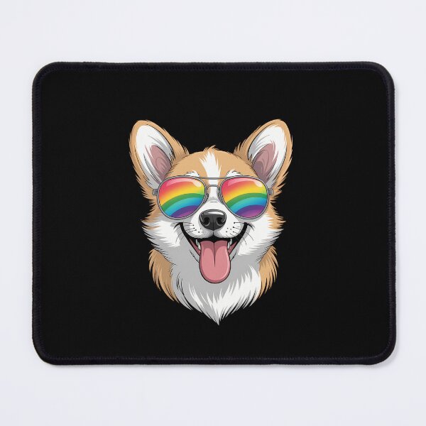 Item preview, Corgi Gay Pride LGBT Rainbow Sunglasses Corgi designed and sold by SapfireStuArt.