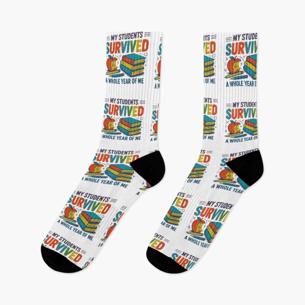 Item preview, Funny End of School Year Teacher Gift - My Students Survived A Whole Year Of Me designed and sold by MerchlyMike.