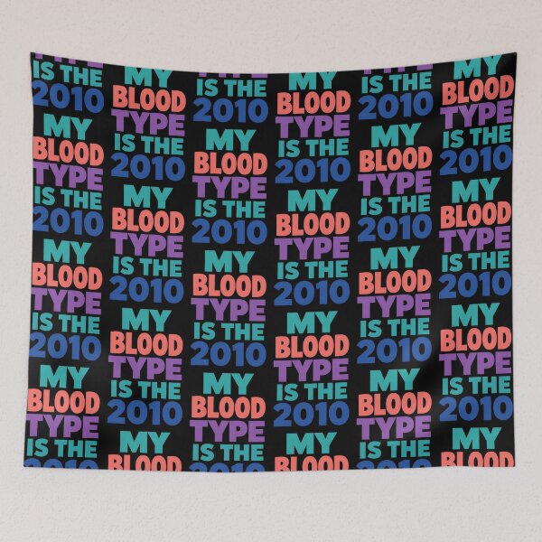 Item preview, My Blood Type Is The 2010s Retro Internet Generation Design designed and sold by TeeTimeTreasure.