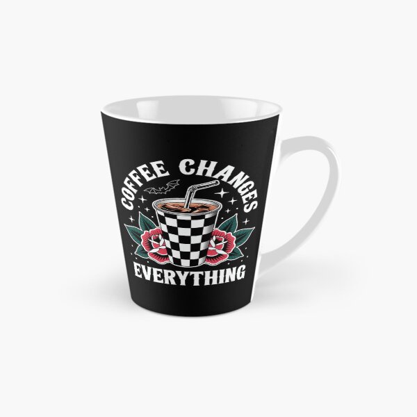 Item preview, Coffee Changes Everything, Edgy Goth Roses designed and sold by SapfireStuArt.
