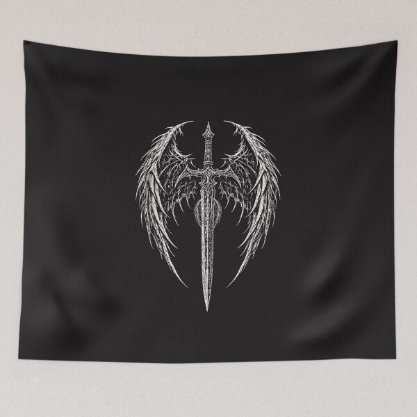 Item preview, Sword Wings Angel Y2K Goth Grunge Alternative Aesthetic Design designed and sold by kiralynstration.