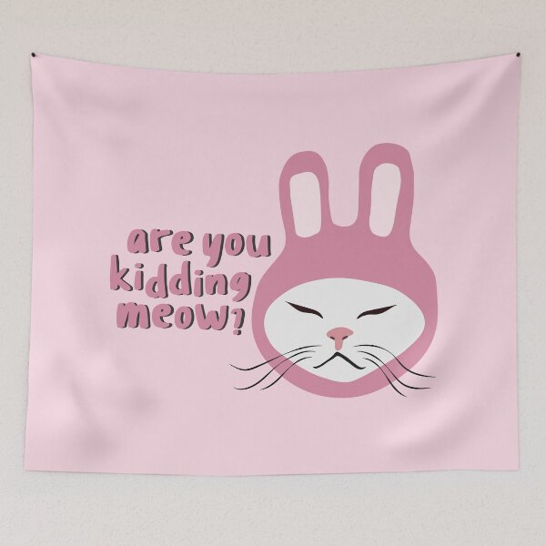 Item preview, Cat with bunny hat designed and sold by dora decors.