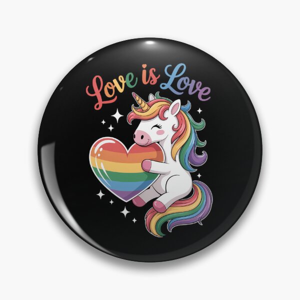 Item preview, Cute LGBTQ Unicorn With Rainbow Love designed and sold by SapfireStuArt.