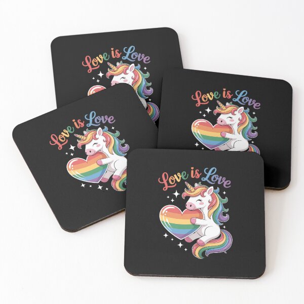 Item preview, Cute LGBTQ Unicorn With Rainbow Love designed and sold by SapfireStuArt.