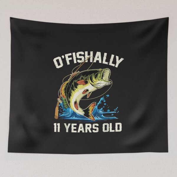 Item preview, Ofishally 11 Years Old Funny Fishing Boy Birthday Design designed and sold by kiralynstration.