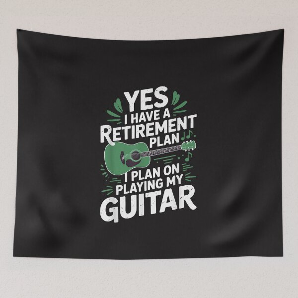 Item preview, Funny Guitar Retirement Plan Musician Acoustic Guitar Player Design designed and sold by kiralynstration.