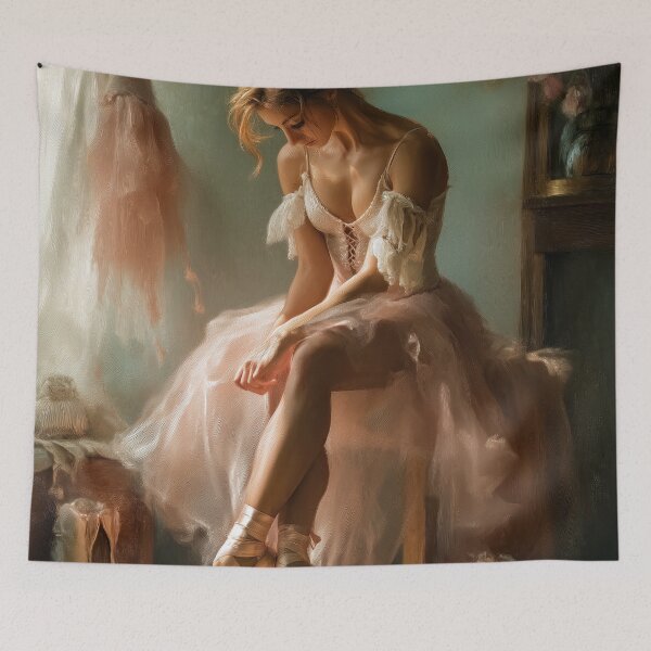 Item preview, Dreamy elegant ballerina designed and sold by redpoppycreates.