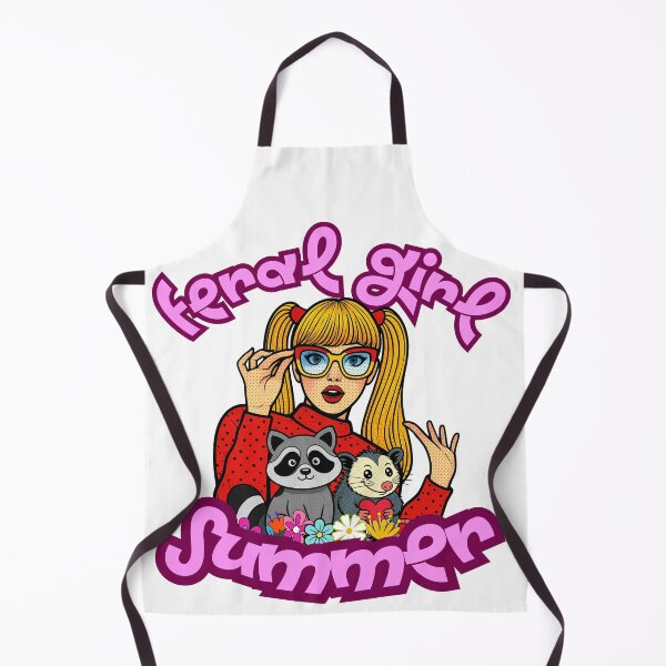 Item preview, Feral Girl Summer Retro Pop Art - Cute Raccoon & Opossum Graphic designed and sold by 2msons.