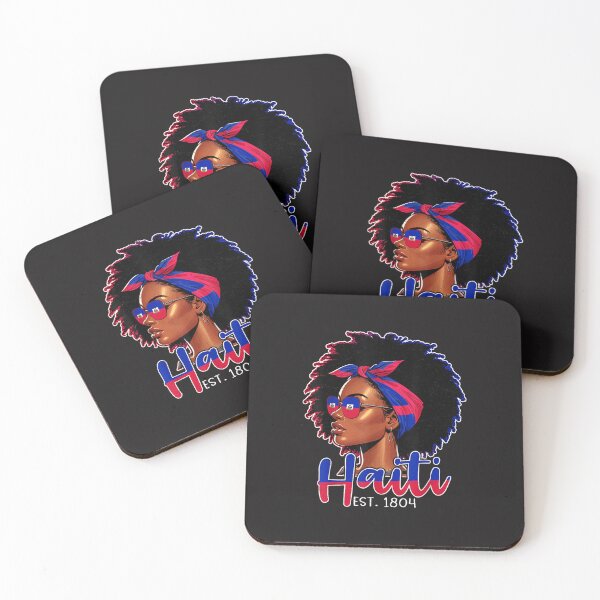 Item preview, Proud Haitian Girl Haiti 1804 Flag Afro Women Heritage Design designed and sold by kiralynstration.