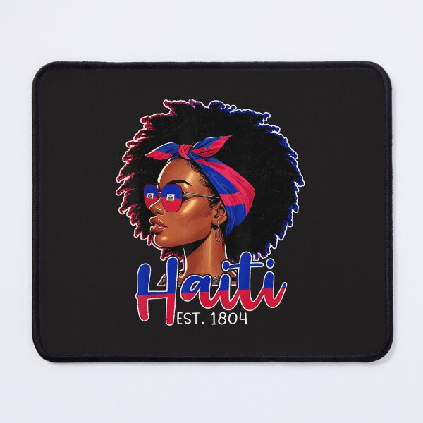 Item preview, Proud Haitian Girl Haiti 1804 Flag Afro Women Heritage Design designed and sold by kiralynstration.