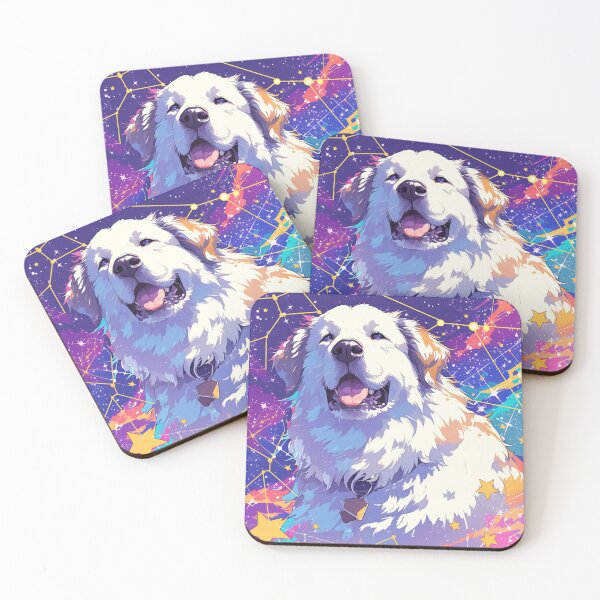 Item preview, Colorful Great Pyrenees puppy dog designed and sold by MendaciousMina.