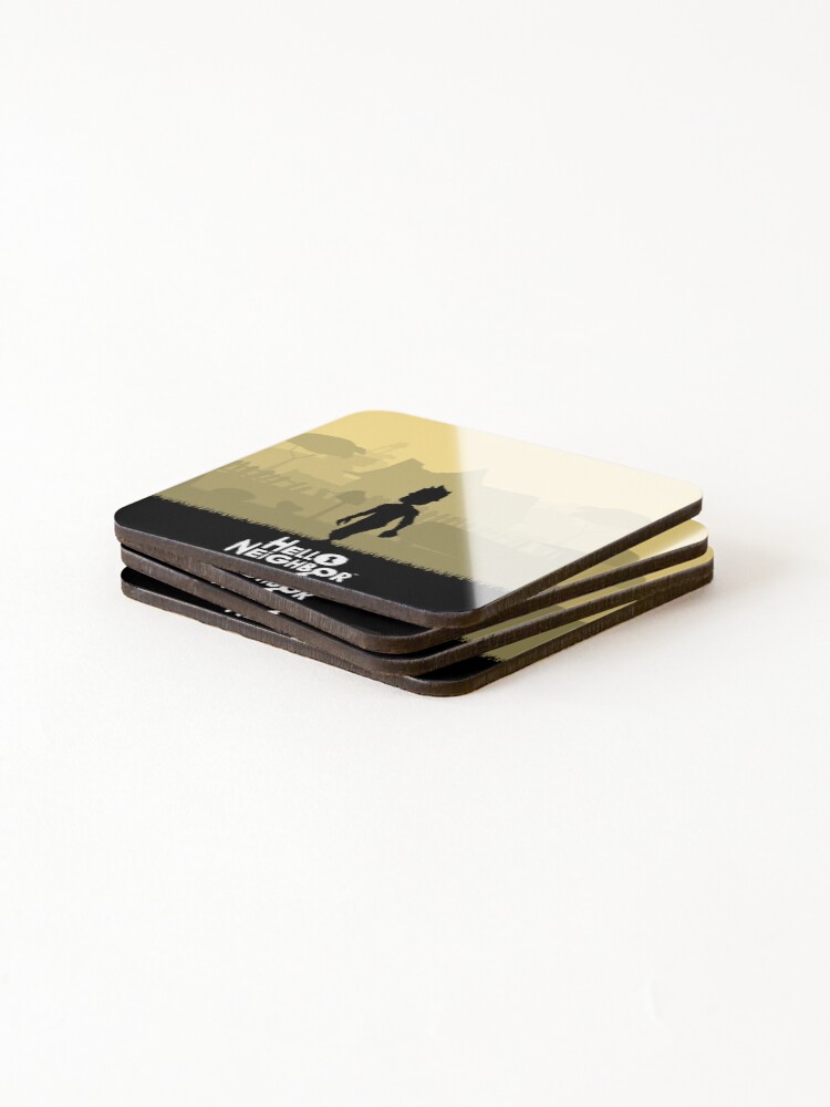 Thumbnail 4 of 5, Coasters (Set of 4), Hello Neighbor - Nicky Roth designed and sold by dgmng.