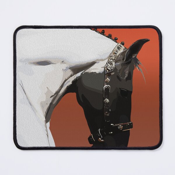 Item preview, Elegant Andalusian Horse — Majestic White Stallion Equestrian Portrait Art designed and sold by RamyGallery.