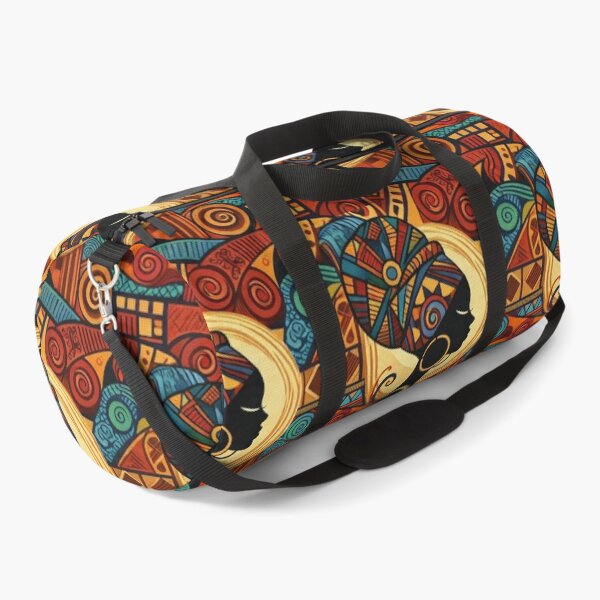 Item preview, African Queen Pattern - Vibrant Tribal Geometric Woman Silhouette Art designed and sold by myforestfog.