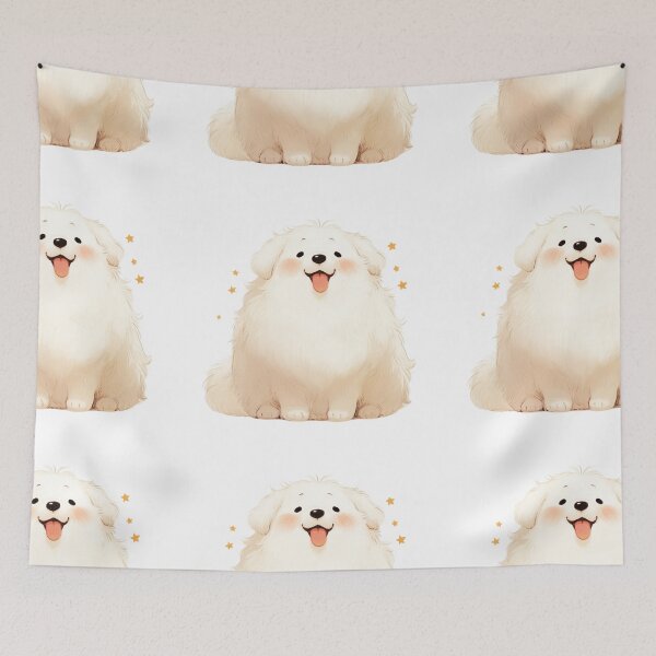 Item preview, Cute Great Pyrenees puppy dog designed and sold by MendaciousMina.