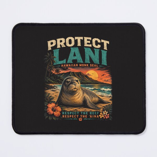 Item preview, Hawaiian Monk Seal Protect The Reef Vintage Ocean Design   designed and sold by kiralynstration.