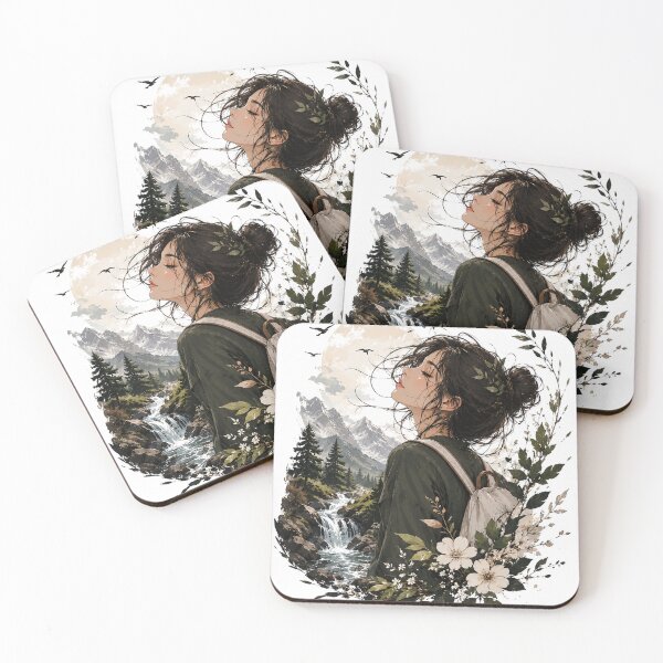 Item preview, Nature Soul Girl | Aesthetic Forest Dream Artwork designed and sold by Sticleg.